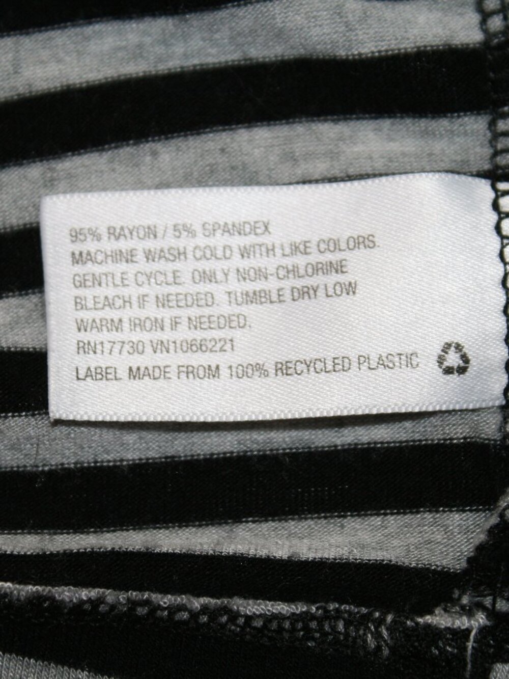 LIZ LANGE Dress Maternity Stripe Tank Top Stretch Sleeveless Summer Grey Black M - Picture 6 of 15